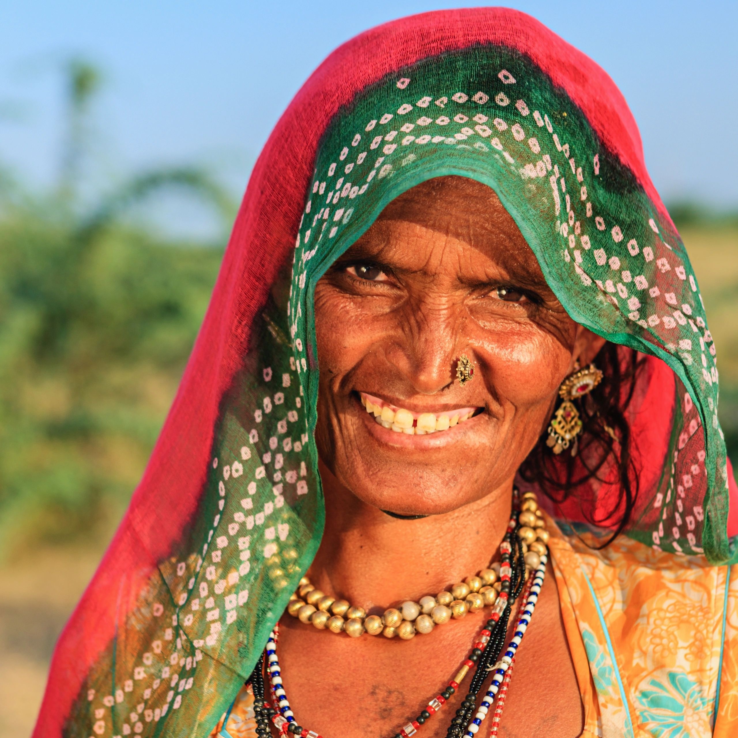 Traveler portrait for customer review