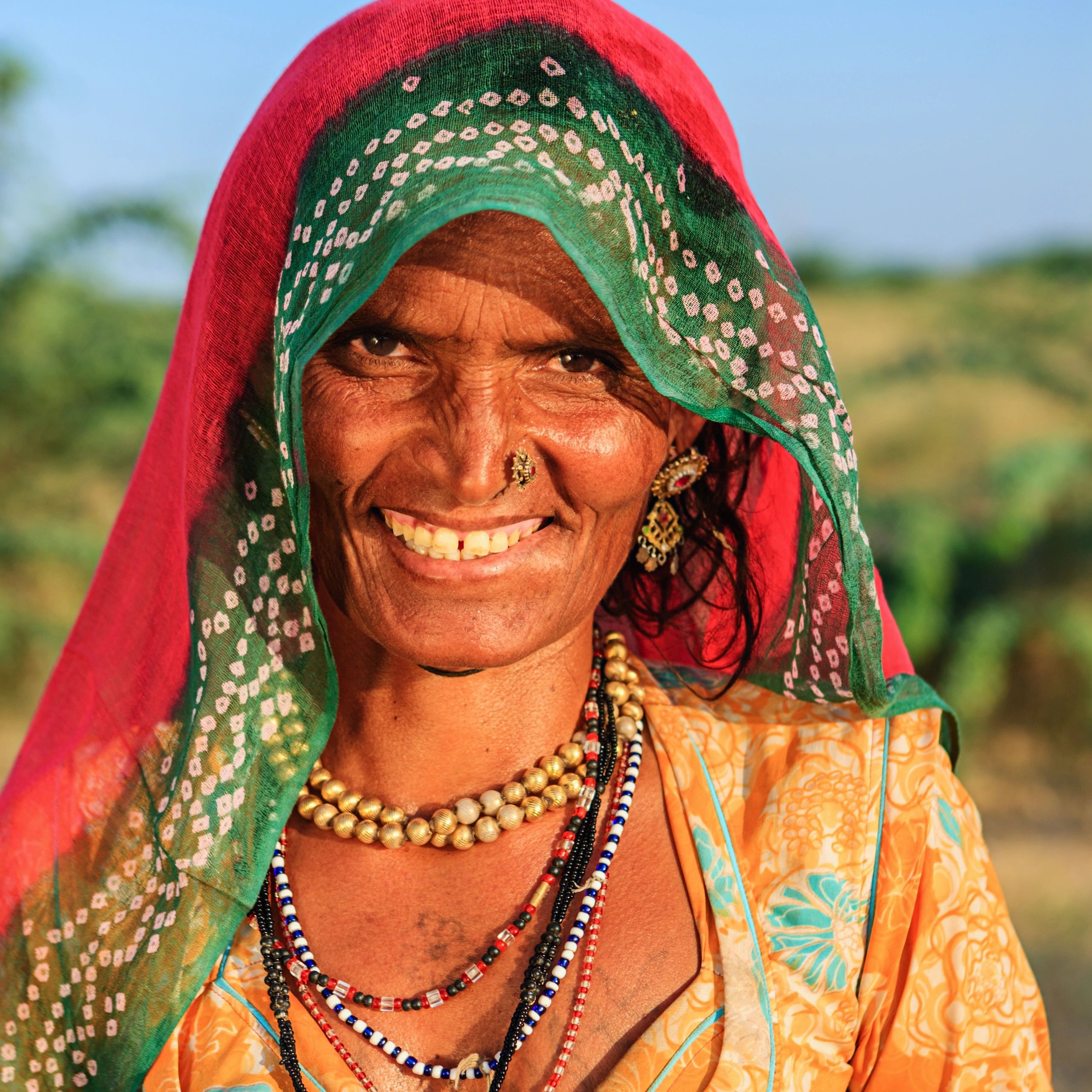 Traveler portrait for customer review